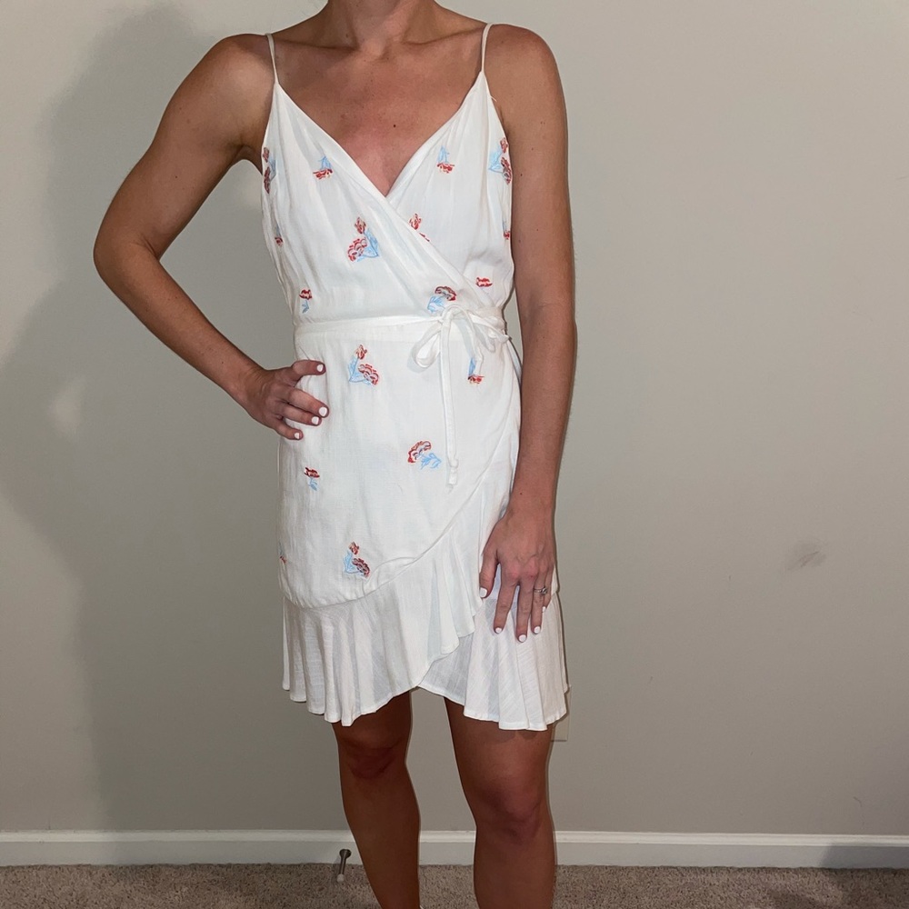 NWT white wrap dress